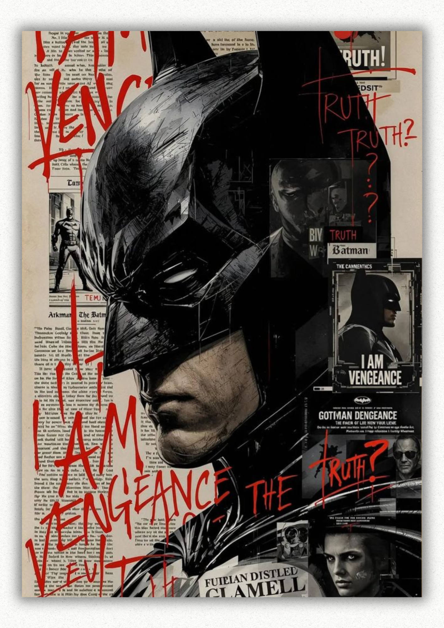Batman vengeance wall poster HD print