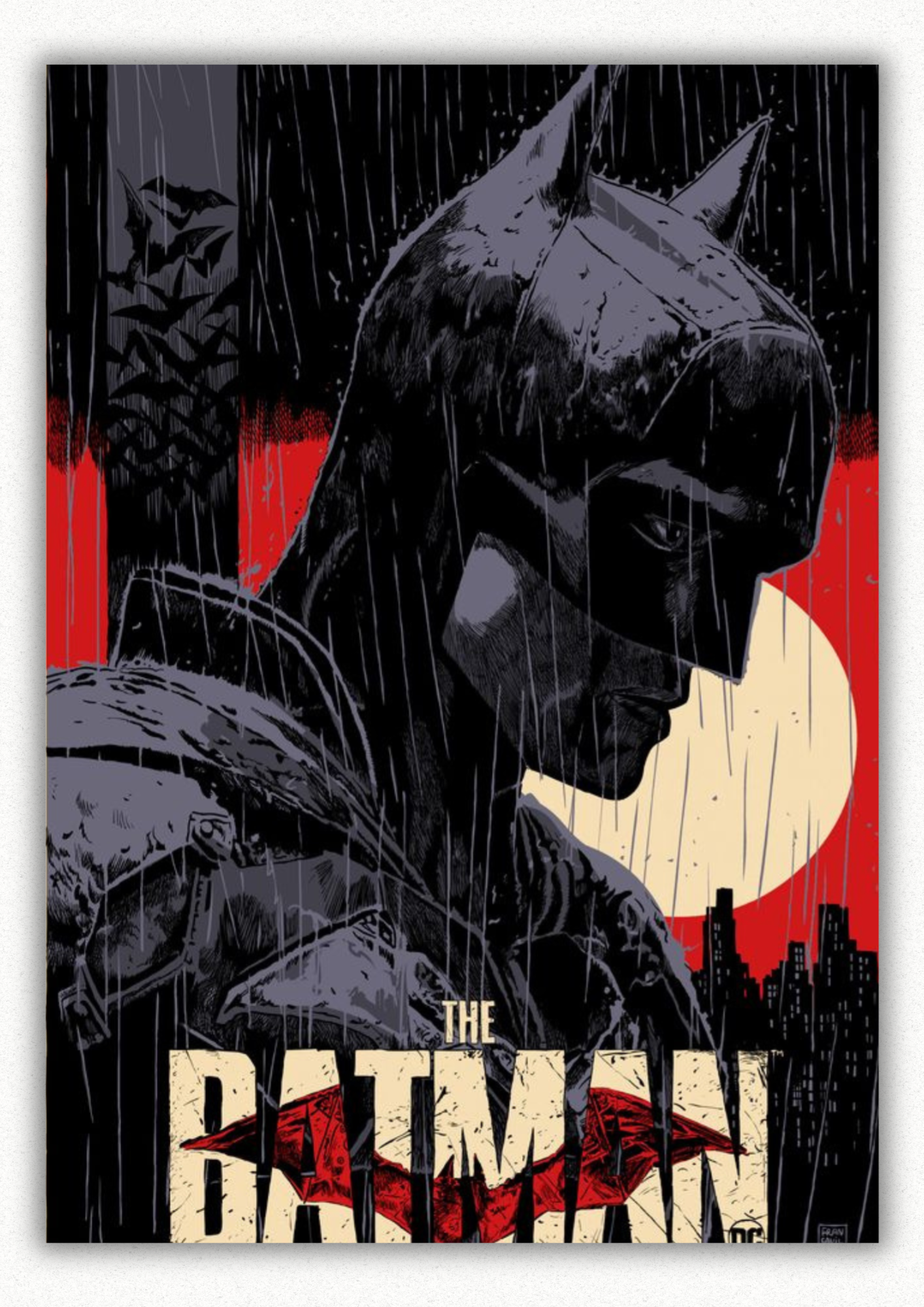The batman comic wall poster 